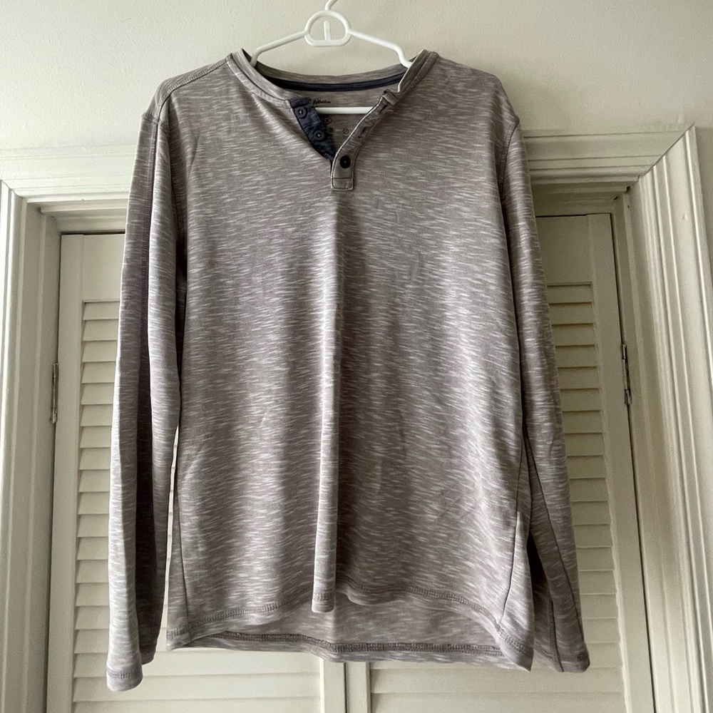 Flag & Anthem Men’s Madeflex Performance Lightweight Long Sleeve Gray Shirt - M
